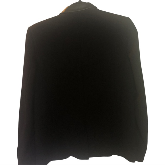 The Kooples Black Leather accented Vest + Blazer - Picture 3 of 11